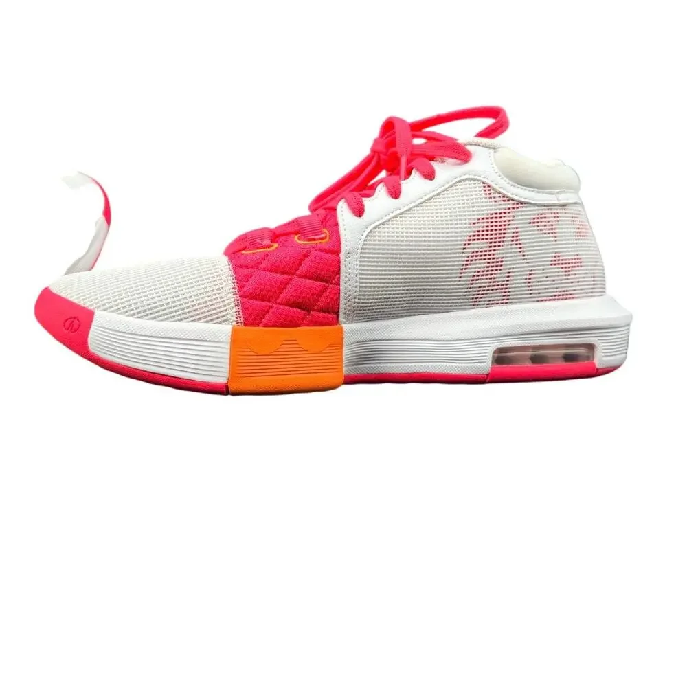 Nike LeBron Witness 8 White Pink Orange Basketball Shoes Men’s 12 NWOB